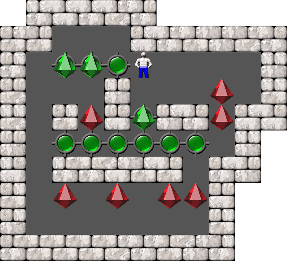 Sokoban Mass Remodel level 1582